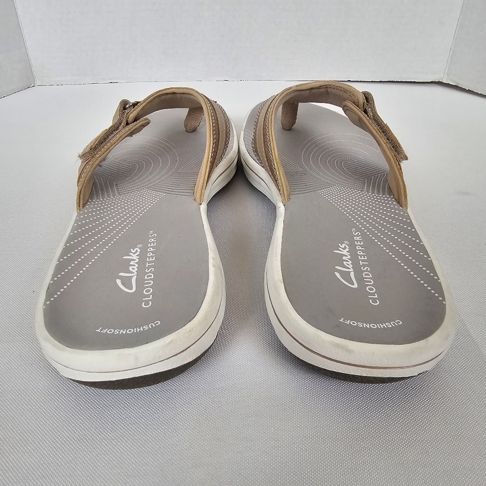 Clarks Cloudsteppers Breeze Sea Thong Sandals Size 9 Comfort Cushioned - Picture 6 of 14